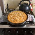 El cooksnap de Sasha López cuando hizo Budín de Frambuesas.