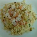 El cooksnap de MaryGlory cuando hizo Cous-cous con gambas y puerros salteados en Wok.