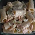 El cooksnap de Marina cuando hizo Tortiglioni con salmón y salsa de apio.