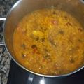 El cooksnap de Julián cuando hizo Arroz caldoso con gambas y almejas.