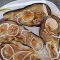 El cooksnap de Marga Prados cuando hizo Berenjenas a la plancha con queso de cabra, nueces y miel.
