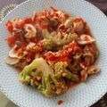 El cooksnap de Itziar cuando hizo Romanescu con jamón y champiñones.