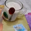 Misbah Rasheed Qureshì's cooksnap of when they made Date milky  shake.