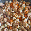 El cooksnap de Jass V cuando hizo Camarones salteados con vegetales.