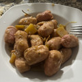 El cooksnap de Nerea Nieto Trinidad cuando hizo Salchichas en salsa de vino.