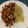 El cooksnap de Oli Gutierrez cuando hizo Milanesa de pollo con salchichas en salsa chipotle.