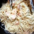 starplayer's cooksnap of when they made Yummy shrimp pasta with alfredo sauce.