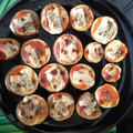 El cooksnap de Pilar cuando hizo Mini Pizzas de Berenjenas con queso y orégano.
