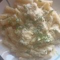 El cooksnap de jessika alvarez cuando hizo Tallarines con pollo y salsa blanca.