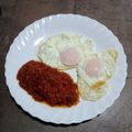 El cooksnap de Tonysantos cuando hizo Huevos fritos con jamón.