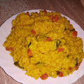 El cooksnap de Elena C cuando hizo Arroz cremoso de primavera 🌸🌸 con curry rojo.