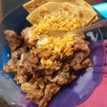 Wambui's cooksnap of when they made Beef fry & Ugali.