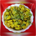 Manisha Malvi Angaitkar's cooksnap of when they made Lauki Sabzi | Bottle Gourd Curry.