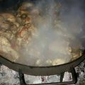 El cooksnap de Juan Mendy cuando hizo Pollo al disco con salsa de champignon y papas en cubo fritas.