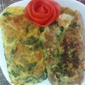 El cooksnap de Estela cuando hizo Omelette de espinaca fresca y muzzarella.