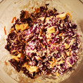 El cooksnap de Luis Gimenez cuando hizo Ensalada de col lombarda.