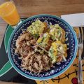 El cooksnap de Gabriel Palacio Ruiz cuando hizo Arroz con coco.