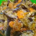 El cooksnap de Julio Cesar Carugo cuando hizo Berenjenas al escabeche de oliva y vinagre de manzana.
