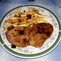 El cooksnap de Jesus / Vanessa cuando hizo Chuletas de cerdo en salsa de miel.