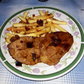 El cooksnap de Jesus / Vanessa cuando hizo Chuletas de cerdo en salsa de miel.