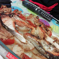 El cooksnap de Gaviito cuando hizo Salmón al horno con manzana.