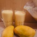 Nazia Qureshi's cooksnap of when they made Mango Lassi💛🌼.