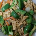 Cooksnap Mizzanem semasa beliau membuat Capsicum goreng bersama telur.