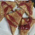 Rita Sharma का कुकस्नैप जब उन्होंने डबल डेकर ग्रिल्ड सैंडविच(double decker grilled sandwich) बनाया था।