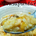 El cooksnap de Gema la gaditana cuando hizo Risotto integral de calabaza y queso de cabra.
