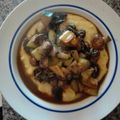 El cooksnap de Tanica Koscina Gutierrez cuando hizo Polenta con champiñones salteados🍄al jengibre🍄.