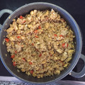 El cooksnap de Eva Nicolás Soler cuando hizo Arroz con pollo al curry.