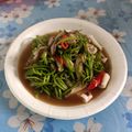 潘俊霖的(簡單料理) 的 減脂菜單-鴻喜菇炒水蓮2人份約106kcal，健康蔬食 cooksnap