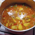 El cooksnap de Juani Azorin Poblet cuando hizo Pollo al curry con garbanzos.