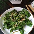 Cooksnap dari cutzamania untuk resep *Sigeumchi Namul (시금치나물)