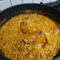 El cooksnap de maribeldiazvalero@gmail.com cuando hizo Arroz meloso con bacalao, gambones, alcachofas y champiñones.