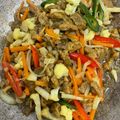 Cooksnap Abdul Jabrullah semasa beliau membuat Daging Goreng Kunyit Bawang.