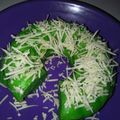 Cooksnap dari Tya Septiyana untuk resep Bolu kukus nutrijel pandan keju ala keto/debm