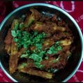 vijya kanani's cooksnap of when they made સરગવા શીંગ નું ચણા ના લોટ વાળું શાક (Saragva Shing Chana Lot Shak Recipe In Gujarati).