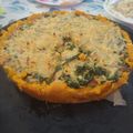 El cooksnap de Eli Aguado cuando hizo Tarta de verduras en masa de puré de calabaza (sin harina).