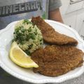 El cooksnap de Debora Zazulak cuando hizo Milanesa de res con patatas fritas. ॐ.