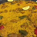 El cooksnap de mis-cocteles cuando hizo 🇪🇸 Arroz en paella con conejo y alcachofas 🇪🇸.