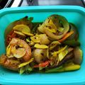 Cooksnap Hanis Jefferson semasa beliau membuat Ikan tengiri masak cuka.