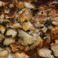 El cooksnap de joan cuando hizo Raya al horno con patatas panadera: en plena temporada de pesca.