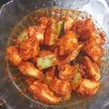 Ushma Malkan's cooksnap of when they made કાચી કેરી નું ઇન્સ્ટન્ટ અથાણું.