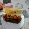 El cooksnap de Paco Temporal cuando hizo Bocadillo de Lomo con caramelizado de cebolla y ajetes + Hummus con tomates aromatizados.