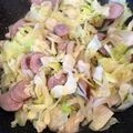 Miss J的德國小廚房 的 香腸炒高麗菜 cooksnap