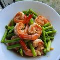 รูป Cooksnap ของ Papatsara Zy Korkiattipong เมื่อเขาทำ “ผัดหน่อไม้ฝรั่งกุ้งสด”