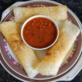 Avni Arora's cooksnap of when they made Plain dosa with sambar.