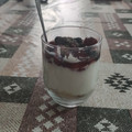 El cooksnap de Gema H cuando hizo Cheesecake fit con fresas en vasito.