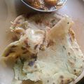 komal Arora का कुकस्नैप जब उन्होंने स्पाइसी गार्लिक मसाला लच्छा पराठा(spicy garlic masala paratha recipe in hindi) बनाया था।